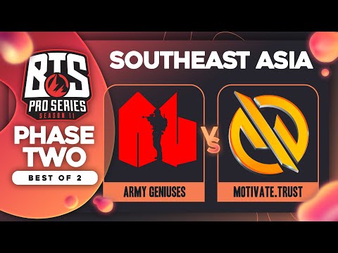 Army Geniuses vs Motivate.Trust Game 1 - BTS Pro Series 11 SEA: Groups w/ Ares & Danog