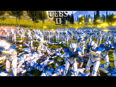 20000 Afrika Corp 3s vs 16000 Clone 501sts  Ultimate Epic Battle Simulator UEBS 2
