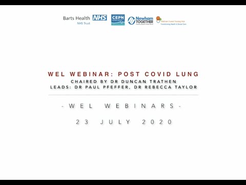 WEL Webinar: Post Covid Lung – 23 Jul 20