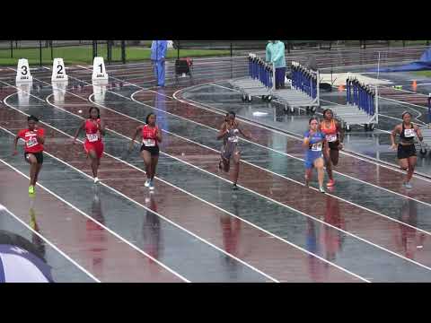 Girls 100m Dash 17-18 Year Old Semi Finals Heat 2- 44th Annual Northwest Track & Field Classic 2019