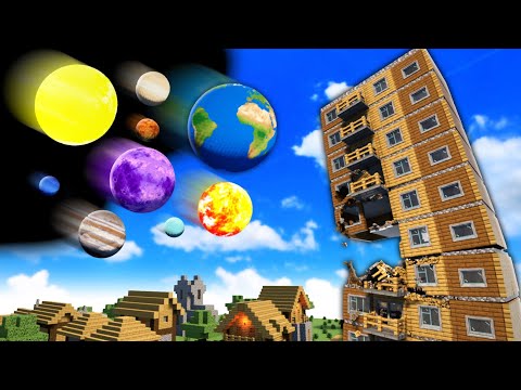 Small To Big Planets vs Dynamic Minecraft Village | Teardown