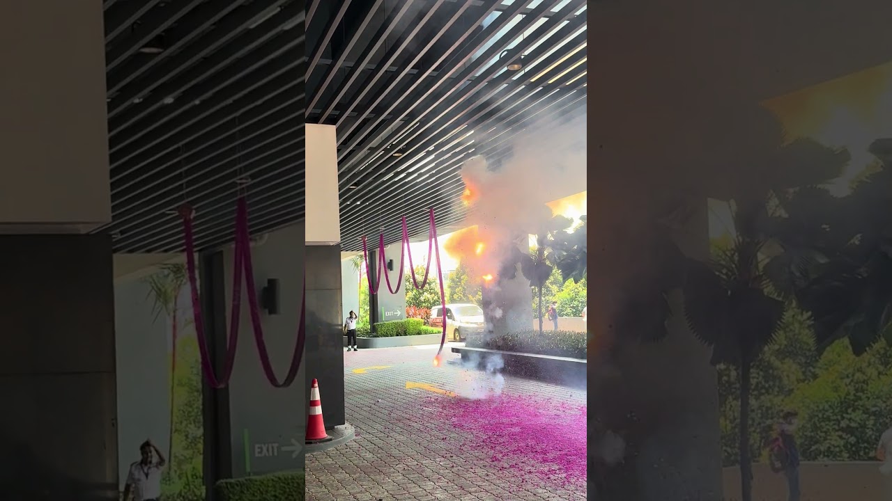 Amazing firecracker display for CNY 2026 - at Zenith Residences, Petaling Jaya (MY)