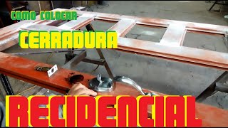 Una forma de INSTALAR cerradura RESIDENCIAL