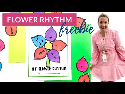 FREE Rhythm Activity for Spring for Elementary Music Centers