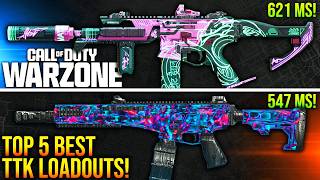 WARZONE: New TOP 5 BEST TTK META LOADOUTS After Update! (WARZONE Fastest TTK Weapons)
