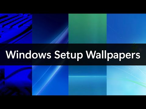 Windows Setup Wallpaper Evolution!