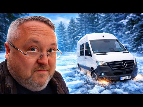 Festgefahren im Eis: Der Mercedes Sprinter muss da raus! I Typisch Ron