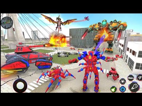 flying Elephant robot game - Spider Robot Car Game। Digital Sanjay games