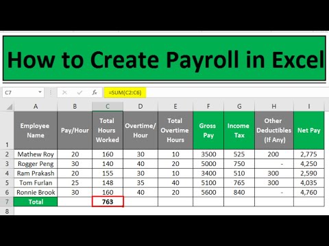 🔥 Payroll in Excel | How to Create Payroll in Excel