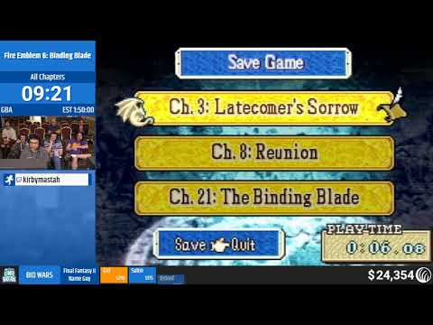 Fire Emblem 6: Binding Blade (All Chapters) by kirbymastah (RPG Limit Break 2019 Part 10)