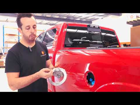Ram ds 1500 2500 3500 Billet fuel locking door install video