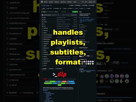 yt-dlp - Download Any Video (Command Cheat Sheet) #opensource #coding #privacyfirst #shorts