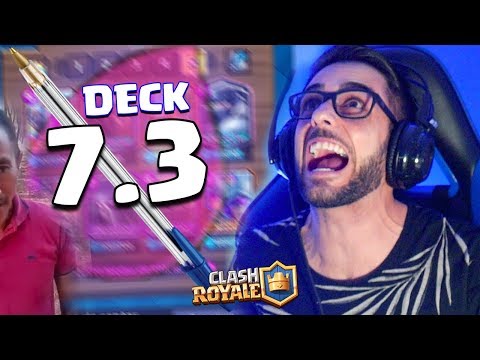 USEI O DECK MAIS PESADO DO CANETA AZUL NO CLASH ROYALE