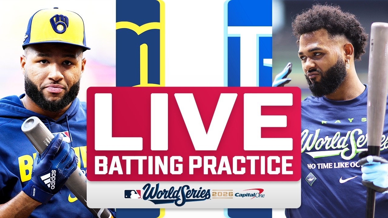 Brewers vs. Rays World Series Game 4 LIVE Batting Practice