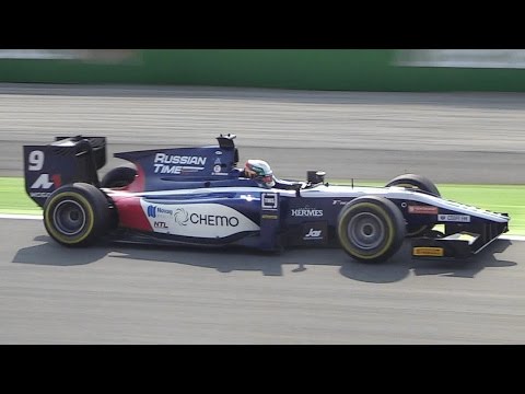 GP2 Series 2016 Great V8 Sound! - Fly Bys, Downshifts & Accelerations