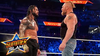 Brock Lesnar shocks Roman Reigns with SummerSlam r
