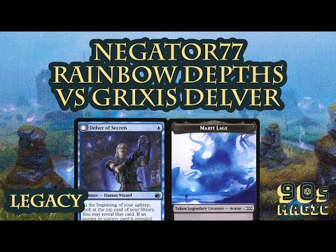 Negator77 Rainbow Turbo Depths vs Grixis Delver [MTG Legacy]