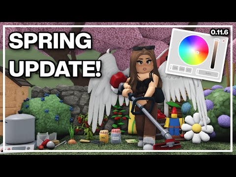 Bloxburg SPRING UPDATE! COLOR WHEEL, Insects, Gardening & MORE! 0.11.6