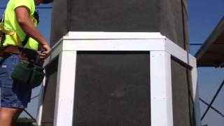 How to install metal flashing on a cupola