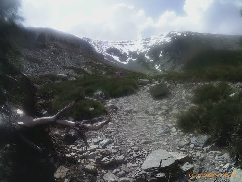 HIKING  UP MONCAYO. Mountain located in province of Zaragoza, Aragon, Spain.