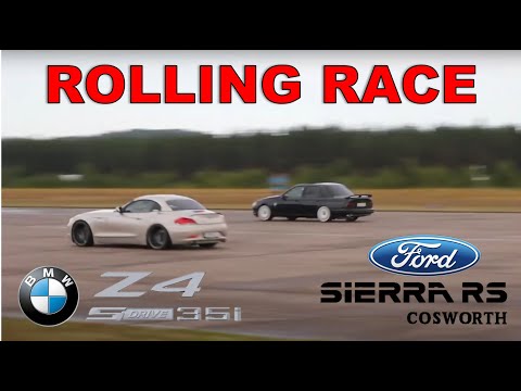 Rolling Race #32 | BMW Z4 35i (480ps) vs Sierra RS Cosworth (550whp)