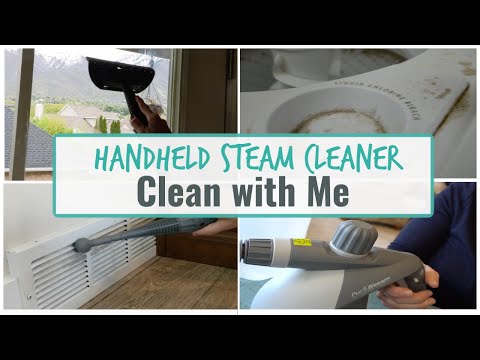 CLEAN WITH ME | HANDHELD STEAM CLEANER | SEE IT IN ACTION!
