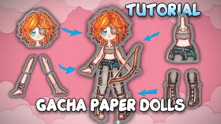 DIY Paper Gacha Doll | Easy Step-by-Step Tutorial