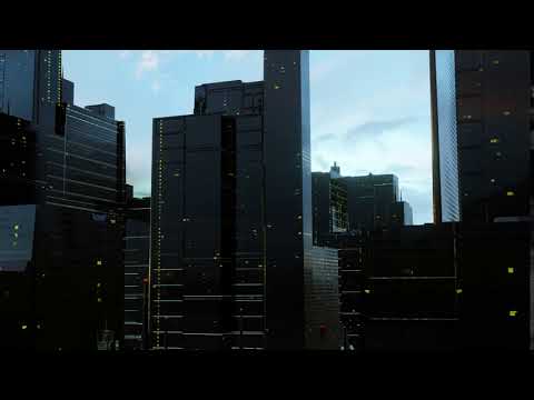 City animation in Blender