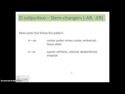Subjunctive - Stem-changers