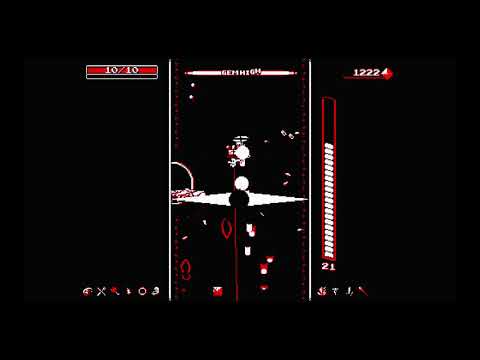 Downwell last levels and final boss PS4
