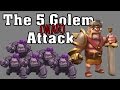 Clash of Clans - 5 Golem Attack Strategy (Plus ...