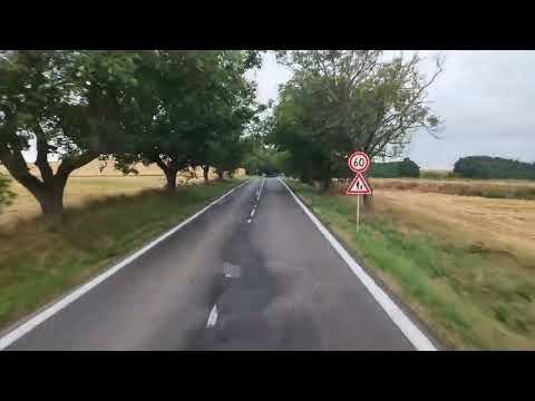 Driving in Slovakia, route 66 - 75, Tupá - Demandice