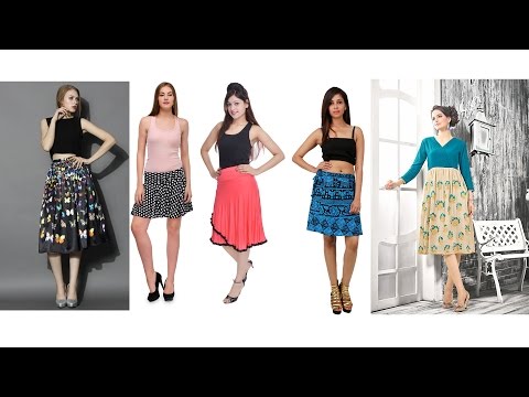 Multicolored designs ladies skirts