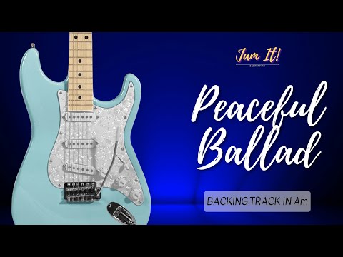 Peaceful Ballad Guitar Backing Track in Am | Jam Track