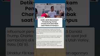 Detik-detik Mencekam Pendukung Trump, Charlie Kirk Ditembak saat Pidato di Kampus