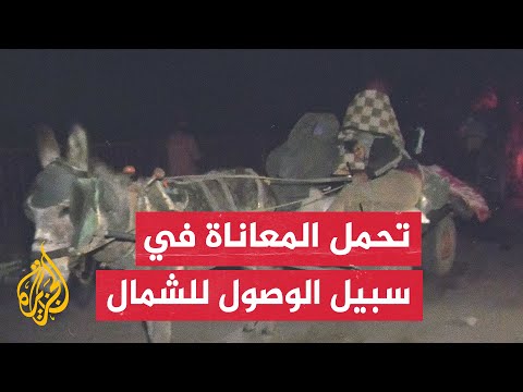 فيديو | تفاقم أوضاع النازحين في شارع صلاح الدين وسط قطاع غزة في انتظار اجتياز حاجز نتساريم للعودة إلى الشمال