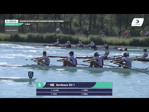 Championnat de France S-23  Bateaux longs Libourne 2019-Finale du quatre sans barreur hommes S-23H4-