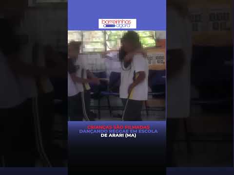 Crianças são filmadas dançando reggae em escola de Arari (MA)