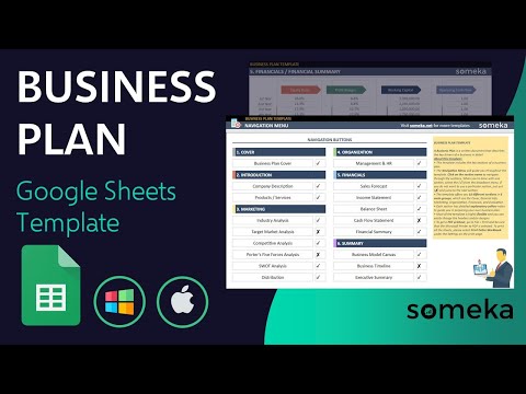 , title : 'Business Plan Google Sheets Template | Summarize your business with key drivers'