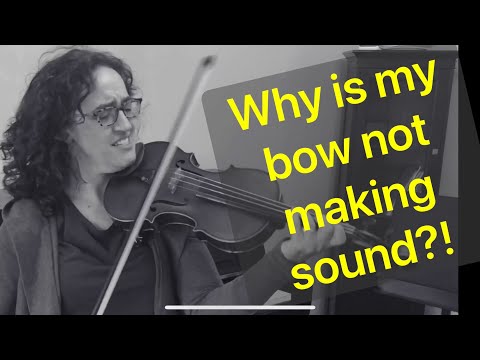 How to fix: violin bow not making sound