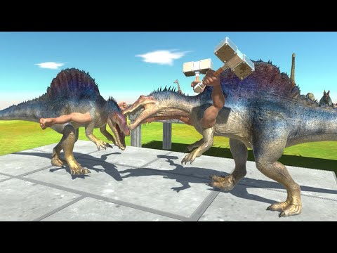1 VS 1 - Dinosaurs VS Itself With Weapon - Animal Revolt Battle Simulator