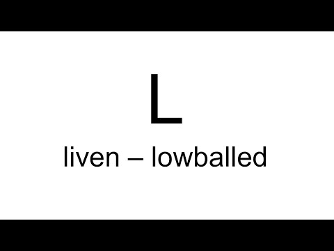 liven - lowballed | L | English Dictionary