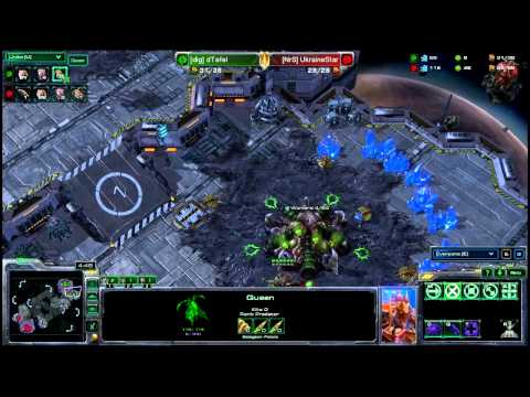 ZvZ Tefel vs UkranieStar Starcraft 2 720p HD polski komentarz Heart of the Swarm
