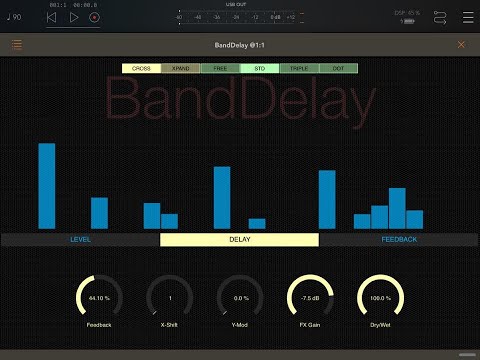 iPad Virsyn BandDelay AUM Rozeta XOX Demo