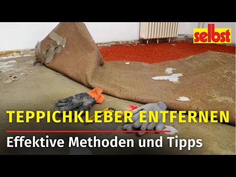 Teppichkleber entfernen: So geht’s am besten