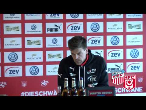 FSV Net- TV I Pressekonferenz FSV Zwickau - Hallescher FC