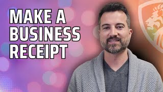 How to make a business receipt (with free download)