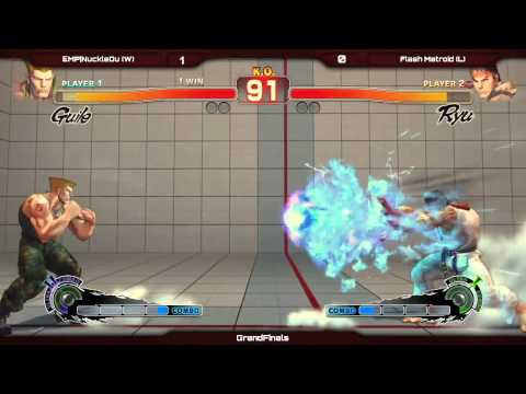VS EVO Sponsorship 2014 - EMP|NuckleDu (Guile) vs Flash Metroid (Zangief/Ryu/Sagat) - Grand Finals -