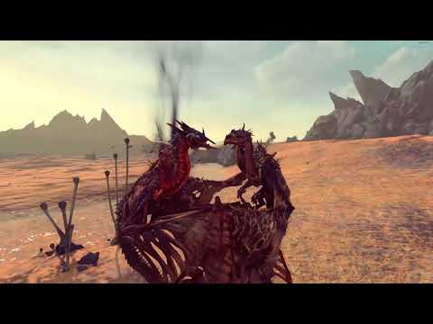 Chaos Dragon VS Zombie Dragon - Total War: Warhammer 2