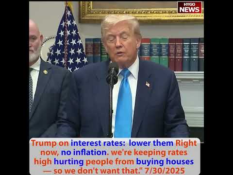 Schumer: strong GDP number are 'mirage'; Trump: lower interest rates, no inflation, 8/1 very big day